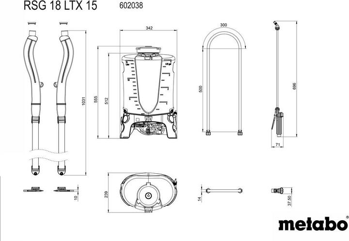 Produktbild Metabo RSG LTX 15 (15 l)