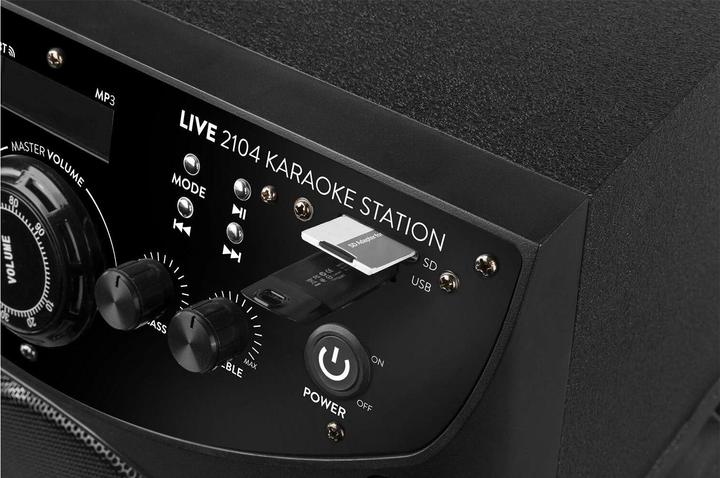 Image du produit Fenton Machine de karaoké Loudspeaker LIVE2104 noire (Actif, 1x 400 W)