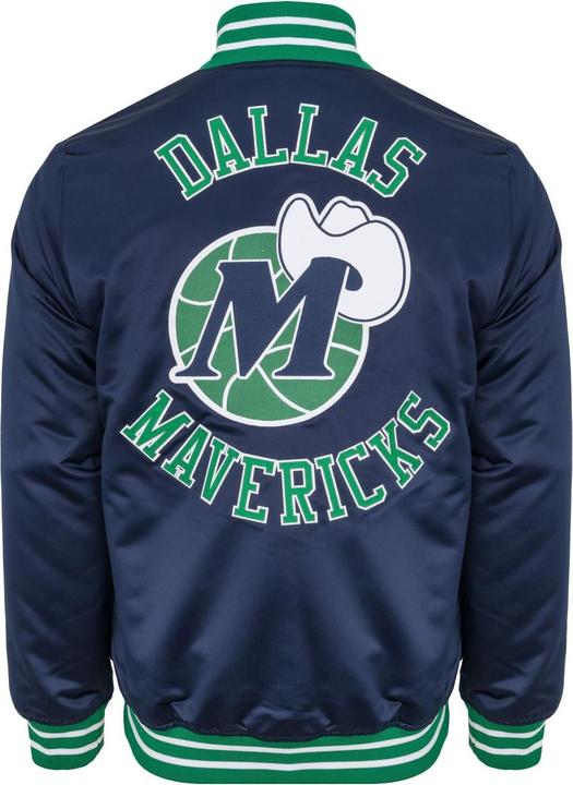 Actual product image Mitchell & Ness NBA Dallas Mavericks Heavyweight Satin Jacket Mens (M)