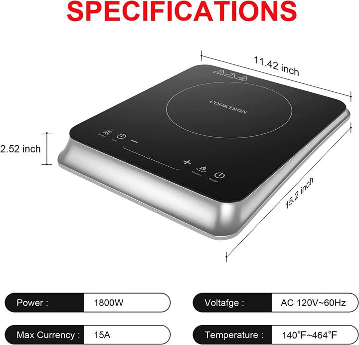 Immagine prodotto Cooktron Piano cottura a induzione da 2000W