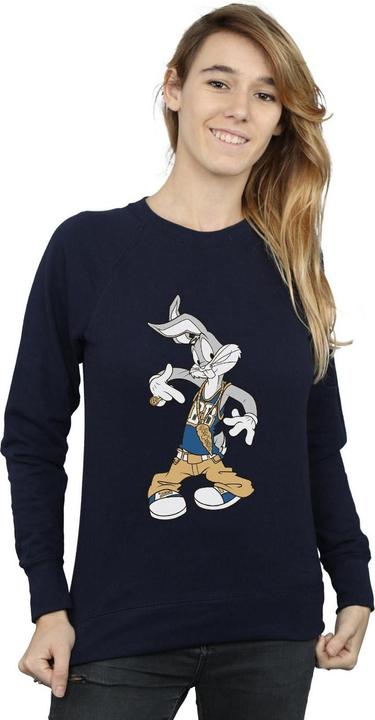 Actual product image Looney Tunes Womens/Ladies Rapper Bugs Bunny Sweatshirt (L)