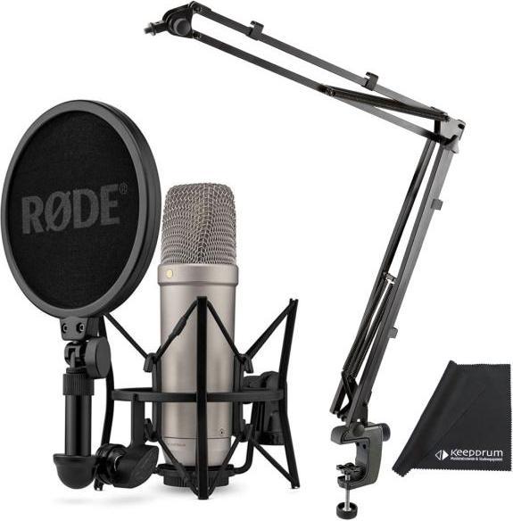 Actual product image RØDE NT1 5th Generation Microphone Silver with K&M articulated arm