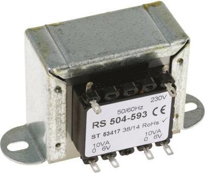 Actual product image Rs Pro 20VA 2 Output Chassis Mounting Transformer