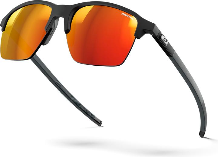 Actual product image Julbo Crossline Reactiv LA S1-3 (VLT 17-75%) (Black glossy, Reactiv 1-3 LA Yellow)