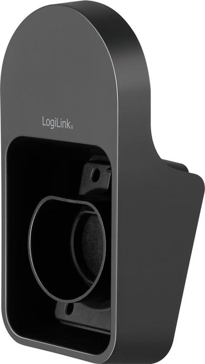 LogiLink Wandhalterung mit Kabelablage für Auto-Ladekabel