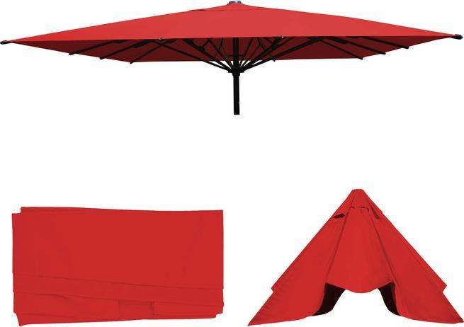 Actual product image Swisshandel24 Cover for gastronomy parasol HWC-D20, parasol cover replacement cover, 5x5m (ø7,2m) polyester - (4.90 m)