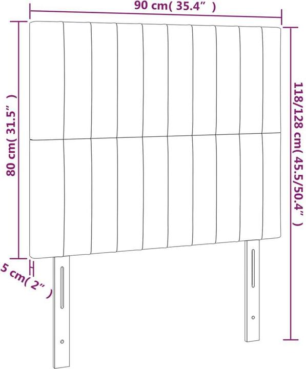 Actual product image VidaXL Carolin (90 x 5 x 128 cm)