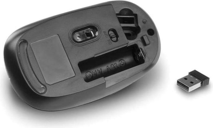 Immagine prodotto Mouse senza fili, ricevitore nano USB, 1200 dpi, nero (Senza fili)