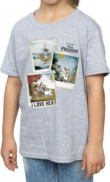Actual product image Disney Frozen Girls Olaf Polaroid Cotton T-Shirt (152, 158)