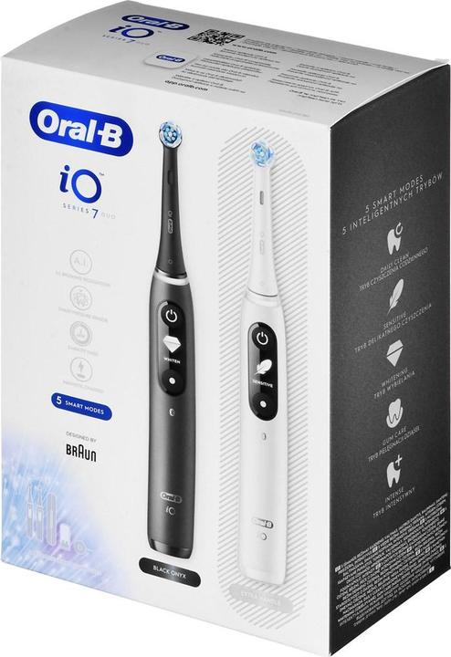 Productafbeelding Oral-B iO7 Duo Wit Zwart (Oscillerende tandenborstel)