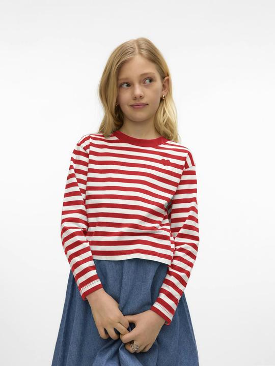 Image du produit Vero Moda Vmleila Stripe Ls Cropped Top Girl Noos (116)