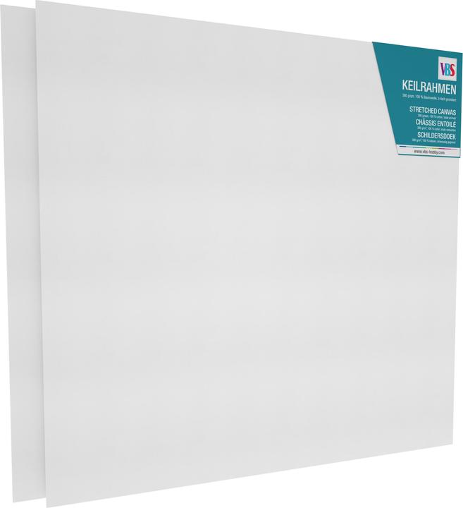 Produktbild VBS Keilrahmen 50 x 50 cm, 18 mm, 2 Stück (50 x 50 cm)