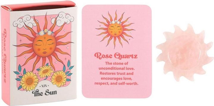 Actual product image Something Different Rose Quartz Sun Crystal