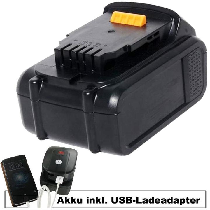 Produktbild Sila Akku USB-Ladeadapter Dewalt DCB180, DCB182, DCB183 (18 V)