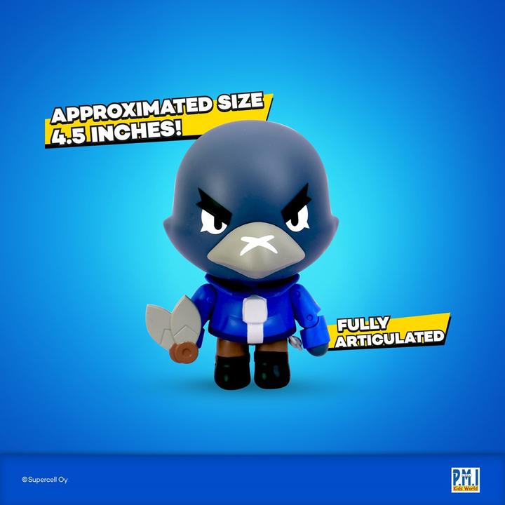 Actual product image Pmi Kids World BRAWL STARS S1 ACTION FIGURES 11cm - CROW