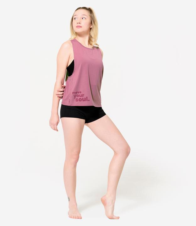 Actual product image Domyos Dance-Top Damen Modern Jazz weiter Armausschnitt - violett (M)