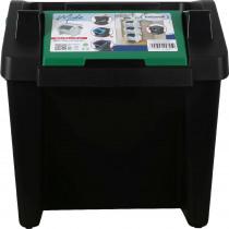 Actual product image Tontarelli vertical bin with moda handle 28l green/black (28 l)