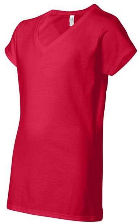 Actual product image Gildan Womens/Ladies Soft Touch V Neck T-Shirt (38 D)