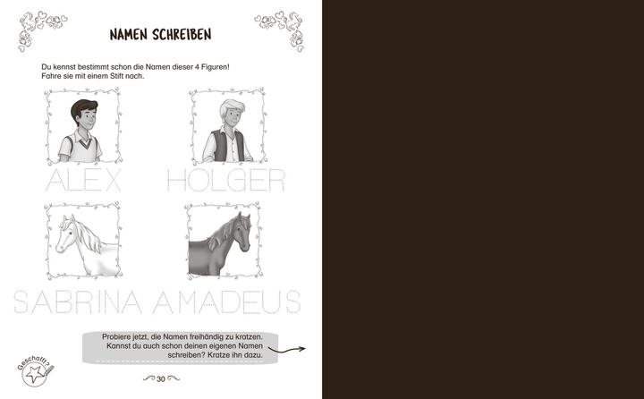 Actual product image Bibi & Tina Krtizel Krazel Lernspass - Erste Buchstaben (German, Schwager & Steinlein Publishing House, 2022)