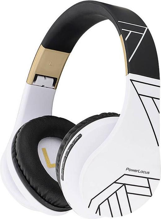 PowerLocus Cuffie wireless P2 (nero-bianco) (20 h, Senza fili, Cablato)