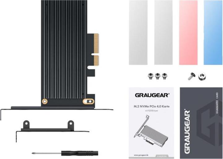 Produktbild Graugear PCI Card M.2 PCIe 4.0 Card für M.2 NVMe SSD