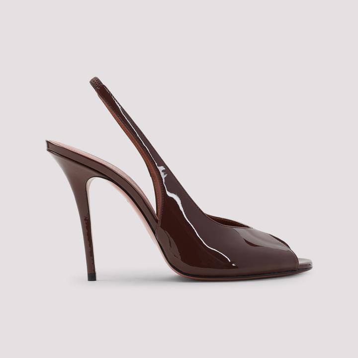 Produktbild Amina Muaddi With Heel Brown (40)