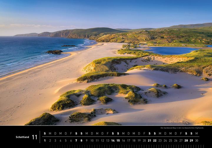 Actual product image Scotland Premium Calendar 2026 (50 x 35 cm, Hardcover, German)