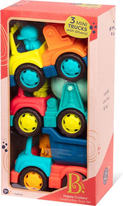 Produktbild B.toys B. Happy Cruisers - Baufahrzeuge 3er Set