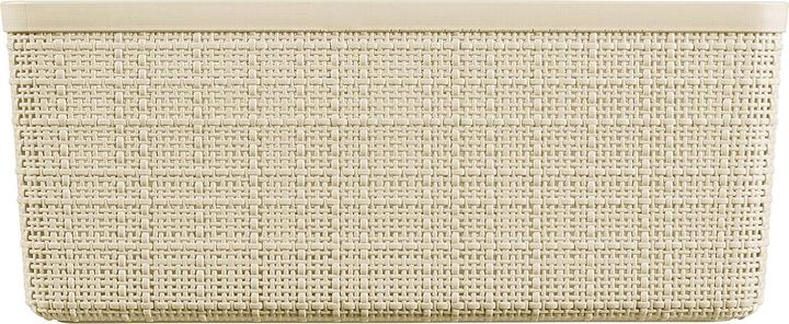 Actual product image Curver Basket Jute 100% Plastic Recycled Rectangular, White Red, M: 12 l (12 l)