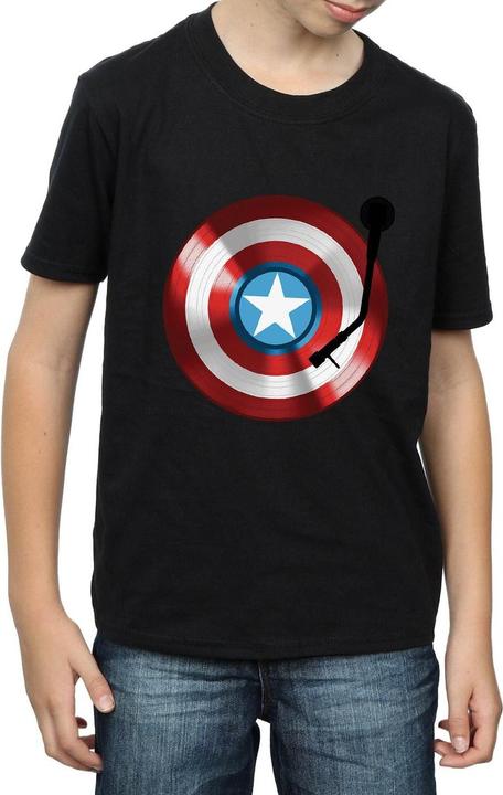 Image du produit - T-shirt CAPTAIN AMERICA TURNTABLE - Garçon (140, 146)