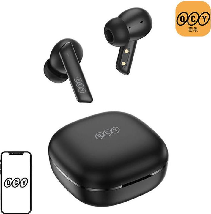Actual product image QCY HT05 black (ANC, 4 h, Cable)