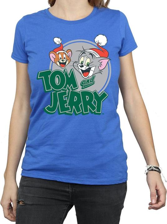 Immagine prodotto Tom & Jerry Christmas Greetings Maglietta Donna (M)