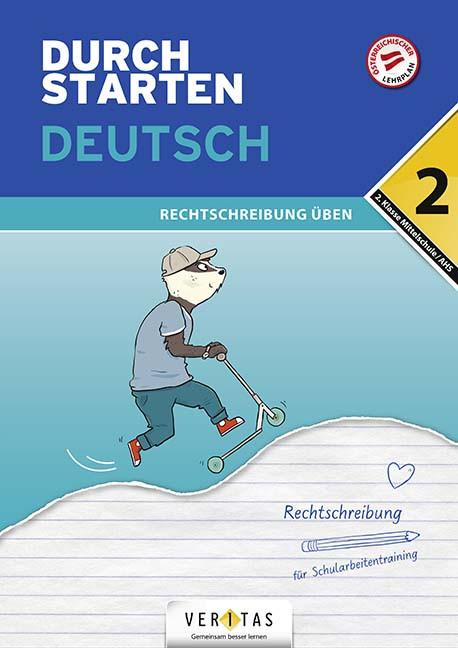 Immagine prodotto Durchstarten Deutsch 2. Klasse Mittelschule/AHS Rechtschreibung üben (Tedesco, Doris Schützeneder, 2024)