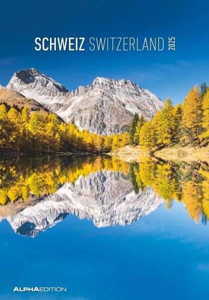 Produktbild Alpha Edition Schweiz 2025 Bildkalender, 23,7x34cm, Wandkalender mit Platz für Notizen und vielen (Deutsch)
