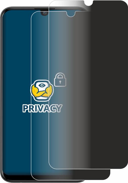 Productafbeelding BROTECT Anti-spionnetje privacyfolie Beschermfolie tegen blauw licht (2 Stuk, Huawei P Smart+ (2019))