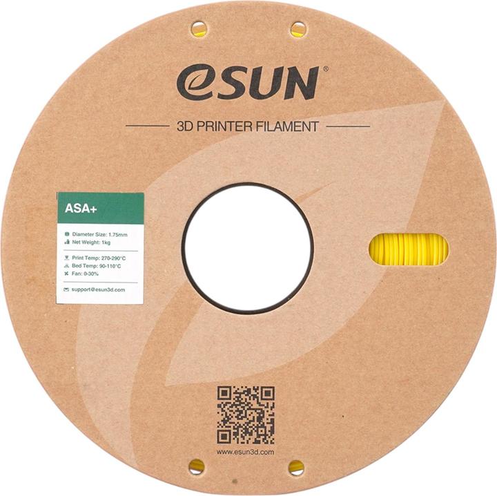Immagine prodotto eSUN ASA+ 1,75mm YELLOW 1kg (1.75 mm, 1000 g, Giallo)