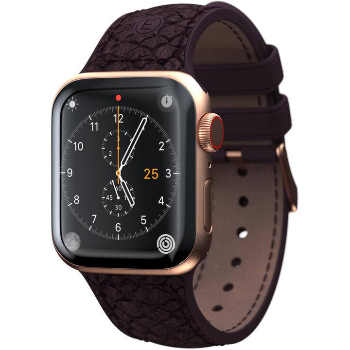 Immagine prodotto Njord Cinturino Per Orologio Eldur (45 mm, 44 mm, Pelle Vegan, Silicone, Pelle di salmone vegana)