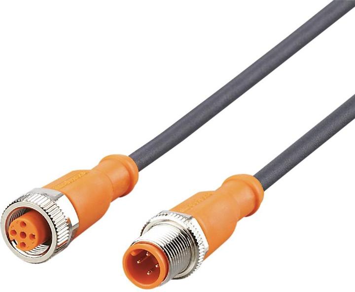 Immagine prodotto IFM elettronico Cavo di collegamento EVC014 5m, 4pin, M12 Cavo assemblato sensore-attuatore