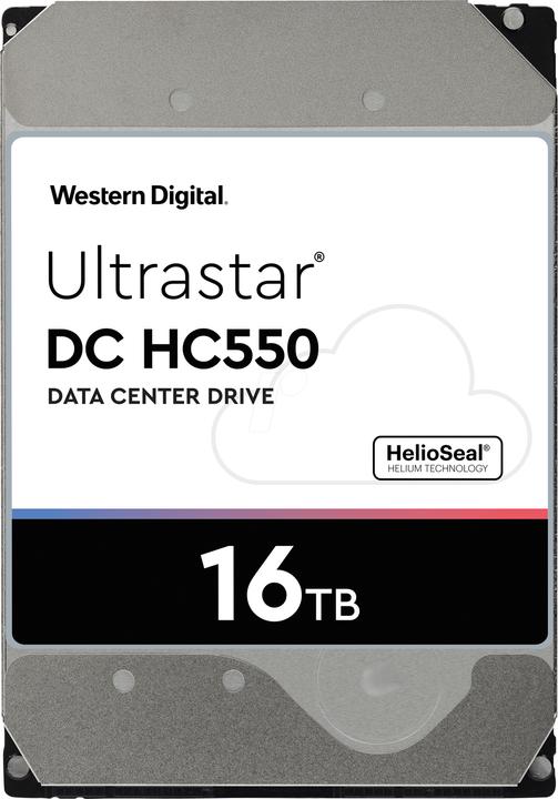 Actual product image WD Ultrastar DC HC550 SAS (16 TB, 3.5", CMR)