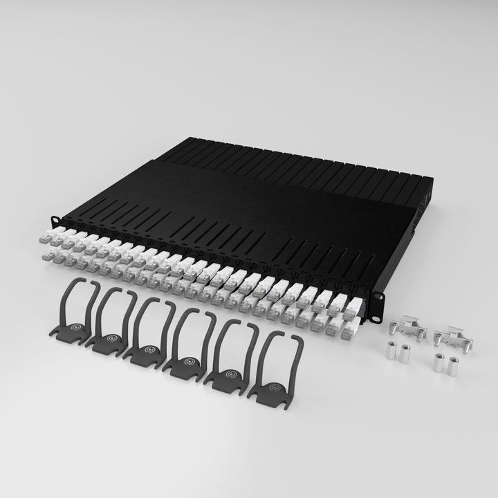 Actual product image PATCHBOX one / 8RU / Cat 6A, UTP, 0.8 m, white (U/UTP, CAT6a, 0.80 m)