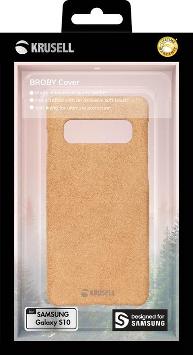Actual product image Krusell Broby Cover Samsung Galaxy S10 cognac (Samsung Galaxy S10+)