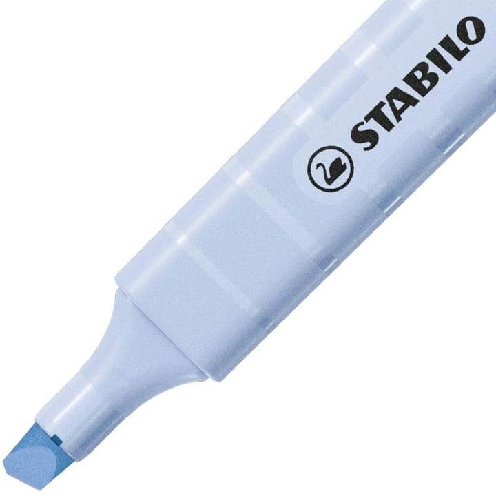 Actual product image STABILO Highlighter - swing cool Pastel - pack of 10 - cloud blue (Cloudy blue, 4 mm, 1 x)