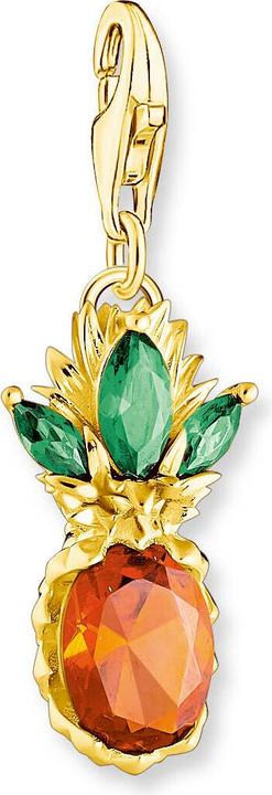 Produktbild Thomas Sabo Dreidimensionaler Ananas Charm-Anhänger (925 Sterlingsilber, 750 Gelbgold Vergoldung)