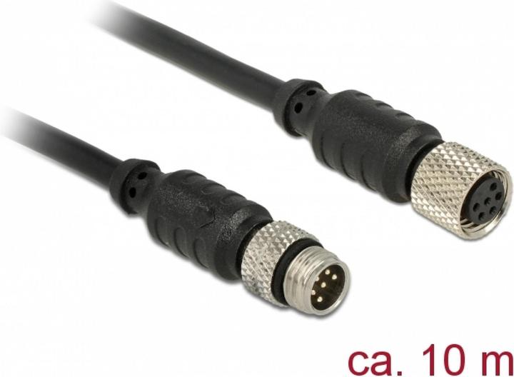 Immagine prodotto Delock Cavo di prolunga sensore/attuatore M8 da 6 pin maschio a M8 6 pin femmina impermeabile 10 m (10 m)