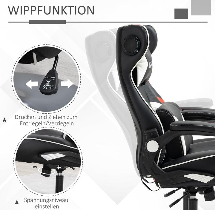 Produktbild Vinsetto Gamingsessel mit Lautsprecher