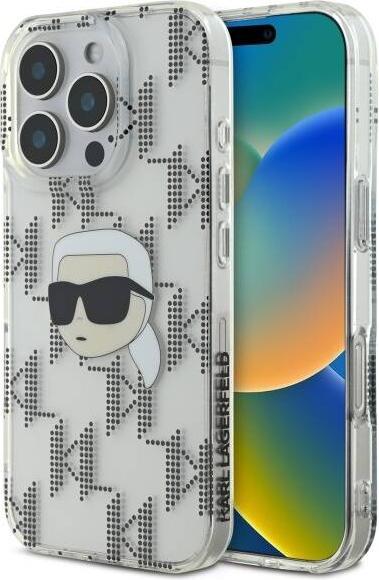 Karl Lagerfeld KLHCP16LHKLPKHT iPhone 16 Pro 6.3" przezroczysty/transparent hardcase IML Karl Head E (Apple iPhone 16 Pro)