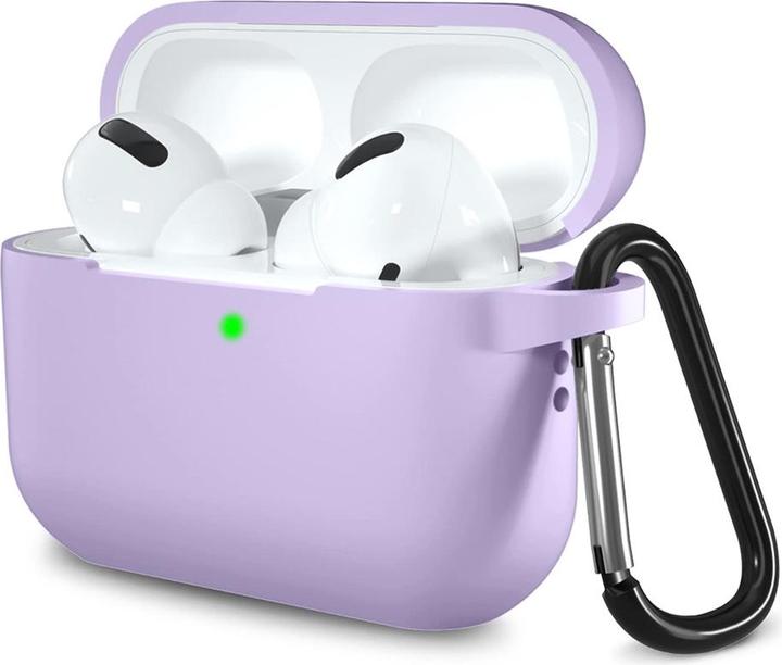 Techsuit - Silicone Case - for AirPods Pro 1 / 2, Smooth Ultrathin Material - Purple (Kopfhörer Hülle)