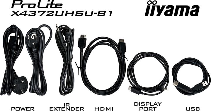 Actual product image iiyama ProLite X4372UHSU-B1 (3840 x 2160 Pixels, 42.52")