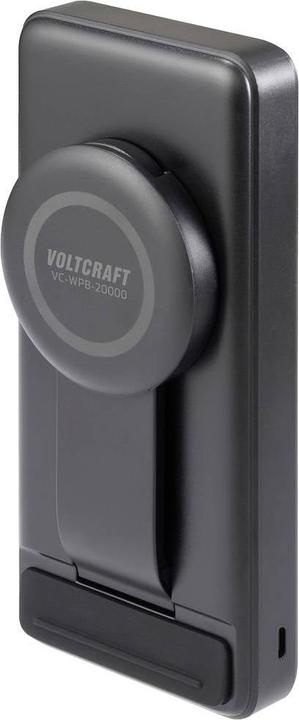 Produktbild Voltcraft VC-WPB-20000 Powerbank 20000 mAh Qi Wireless Charging, Power Delivery Li-Ion Schwarz Stat (20000 mAh)