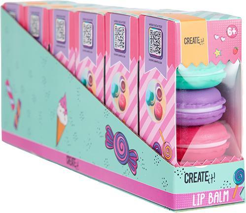 Immagine prodotto Canenco Crea! - Set di 3 balsami per labbra - Macaron